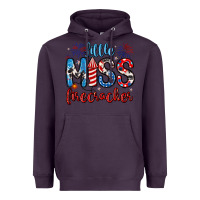 Plum little miss firecracker 4th of july Heavyweight Hoodie - Artiststas
