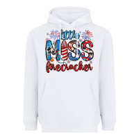 White little miss firecracker 4th of july Heavyweight Hoodie - Artiststas