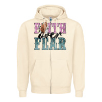 Sandshell faith over fear Zipper Hoodie - NancyCooperArtShop