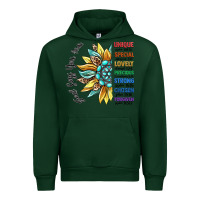 Forest Green god says you are unique Urban Hoodie - CowGirlArtShop