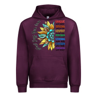 Mauve Wine god says you are unique Urban Hoodie - CowGirlArtShop
