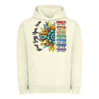 Pigment Pistachio god says you are unique Urban Hoodie - CowGirlArtShop