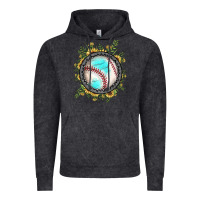 Baseball Gemstone Sunflower Vintage Hoodie | Teevron