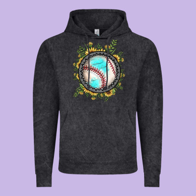 Baseball Gemstone Sunflower Vintage Hoodie Designed By Jahusdesignshop