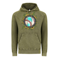 Vintage Olive baseball gemstone sunflower Vintage Hoodie - JahusDesignShop