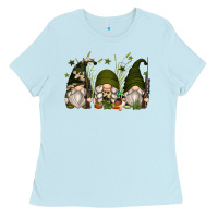 Baby Blue hunter gnomes Ladies Tee - Zillion Design Studio