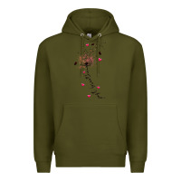 Army Green just breathe Premium Hoodie - JahusDesignShop