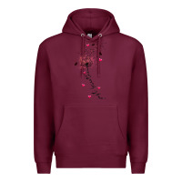Burgundy just breathe Premium Hoodie - JahusDesignShop
