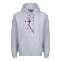 Heather Grey just breathe Premium Hoodie - JahusDesignShop
