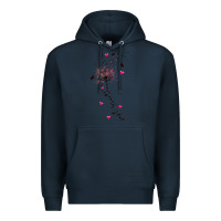 Navy just breathe Premium Hoodie - JahusDesignShop