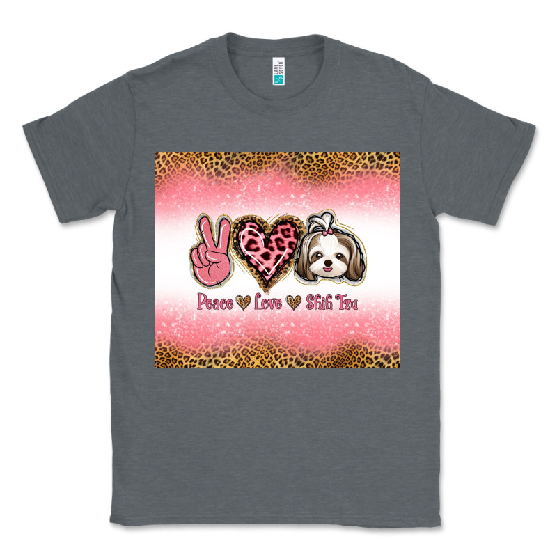 Peace Love Shih Tzu Classic Tee by Jasminsmagicworld | Teevron