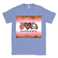 Colony Blue peace love shih tzu Classic Tee - Jasminsmagicworld