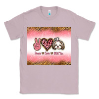 Lilac peace love shih tzu Classic Tee - Jasminsmagicworld