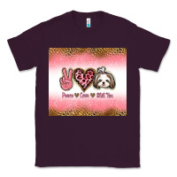Plum peace love shih tzu Classic Tee - Jasminsmagicworld