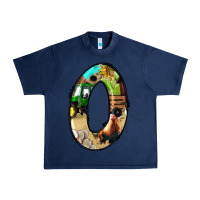 Navy farm life alphabet numbers 0 Urban Heavy Tee - BundleAndBundleShop