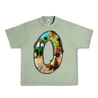 Oil Green farm life alphabet numbers 0 Urban Heavy Tee - BundleAndBundleShop