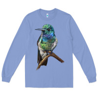 Colony Blue Ruby Throcuted Hummingbird Long Sleeve Tee - LillyAllenDesigns