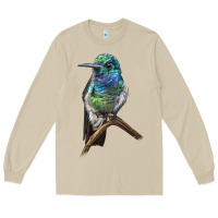 Mushroom Ruby Throcuted Hummingbird Long Sleeve Tee - LillyAllenDesigns