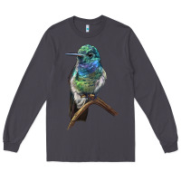 Smoke Ruby Throcuted Hummingbird Long Sleeve Tee - LillyAllenDesigns
