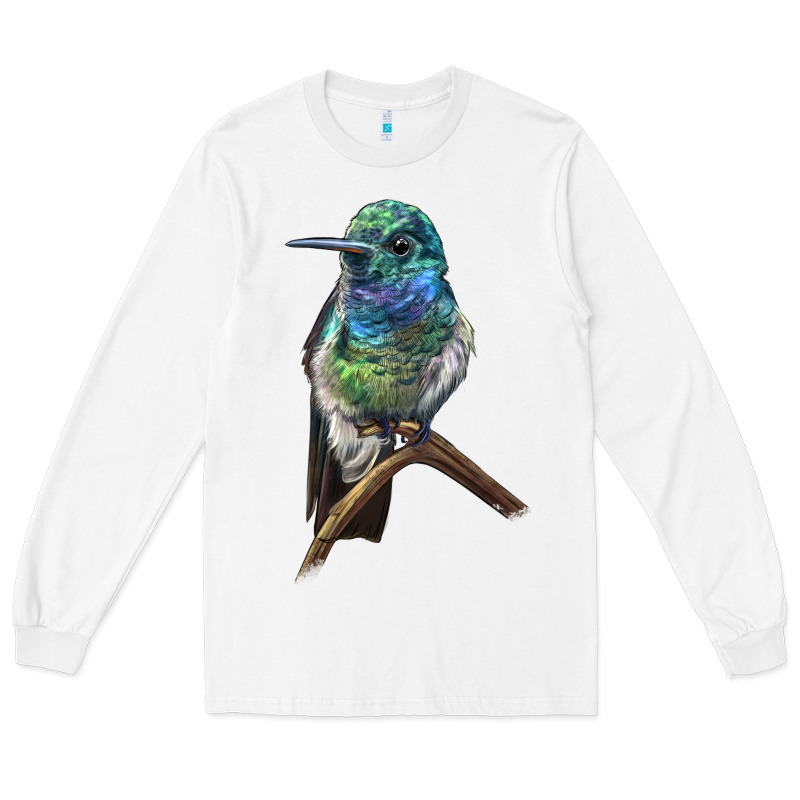 Ruby Throcuted Hummingbird Long Sleeve Tee by LillyAllenDesigns | Teevron
