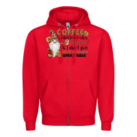 Red coffee spelled backwards is eeffoc & i don't give Zipper Hoodie - MaliasSmallBusiness