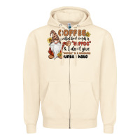 Sandshell coffee spelled backwards is eeffoc & i don't give Zipper Hoodie - MaliasSmallBusiness
