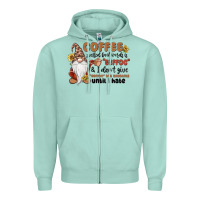 Seafoam coffee spelled backwards is eeffoc & i don't give Zipper Hoodie - MaliasSmallBusiness