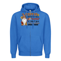 True Royal coffee spelled backwards is eeffoc & i don't give Zipper Hoodie - MaliasSmallBusiness