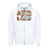White coffee spelled backwards is eeffoc & i don't give Zipper Hoodie - MaliasSmallBusiness
