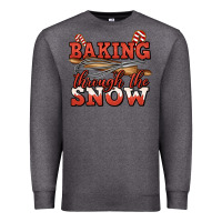 Charcoal Heather baking through the snow christmas Premium Sweatshirt - Jasminsmagicworld