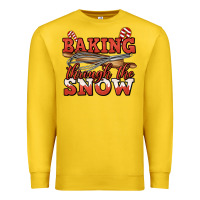 Lemon baking through the snow christmas Premium Sweatshirt - Jasminsmagicworld