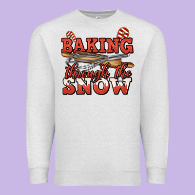 Baking Through The Snow Christmas Premium Sweatshirt Designed By Jasminsmagicworld