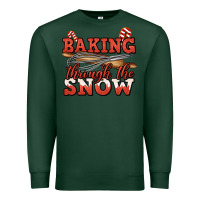 Sports Green baking through the snow christmas Premium Sweatshirt - Jasminsmagicworld