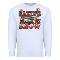 White baking through the snow christmas Premium Sweatshirt - Jasminsmagicworld