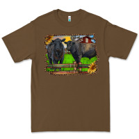 Cacao black angus cattle and bull in barnyard Premium Tee - RanaPortraitStore