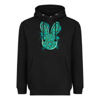 Black gemstone rabbit Heavyweight Hoodie - Artiststas