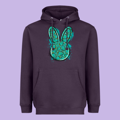 Gemstone Rabbit Heavyweight Hoodie Designed By Artiststas