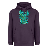 Plum gemstone rabbit Heavyweight Hoodie - Artiststas