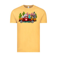 Lpn Nurse Truck With Cactus And Sunflowers Vintage Tee | Teevron