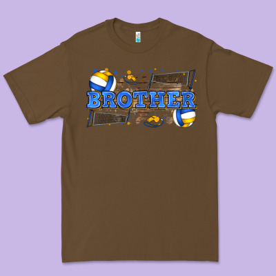 Brother Volleyball Premium Tee Designed By Zillion Design Studio