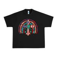 Black gemstone cross american flag turquoise rainbow Urban Heavy Tee - Artiststas