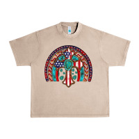 French Oak gemstone cross american flag turquoise rainbow Urban Heavy Tee - Artiststas
