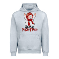 Heather Grey beary christmas Urban Hoodie - CowGirlArtShop
