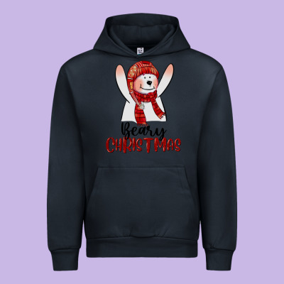 Beary Christmas Urban Hoodie Designed By Cowgirlartshop