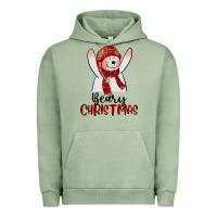 Pigment Oil Green beary christmas Urban Hoodie - CowGirlArtShop