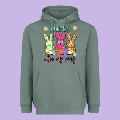 Chillin' With My Peeps Heavyweight Hoodie Designed By Artiststas