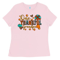Bubblegum Pink one thankful grandpa Ladies Tee - JahusDesignShop