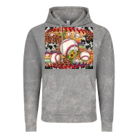 Cloud Rock baseball leopard cowhide sunflower Vintage Hoodie - JahusDesignShop