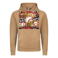 Vintage Camel baseball leopard cowhide sunflower Vintage Hoodie - JahusDesignShop