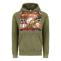 Vintage Olive baseball leopard cowhide sunflower Vintage Hoodie - JahusDesignShop
